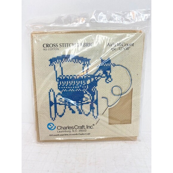 Charles Craft Aida Cross Stitch Fabric 14 18 Fiddlers Count 12 x 18" Lot of 9 - Picture 1 of 8